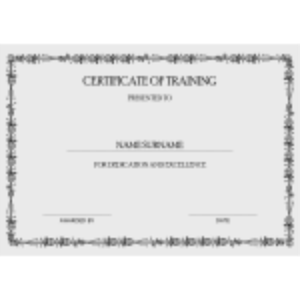 Certificate of Training thumb